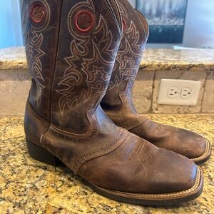 Classic Western Brown Leather Boots
